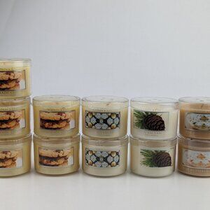 11 Retired Bath & Body Works Mini 1.6 oz Candles Slatkin & Co Cookies Wonderland